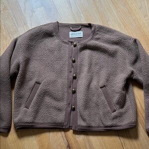 Free people hug me Sherpa cardigan